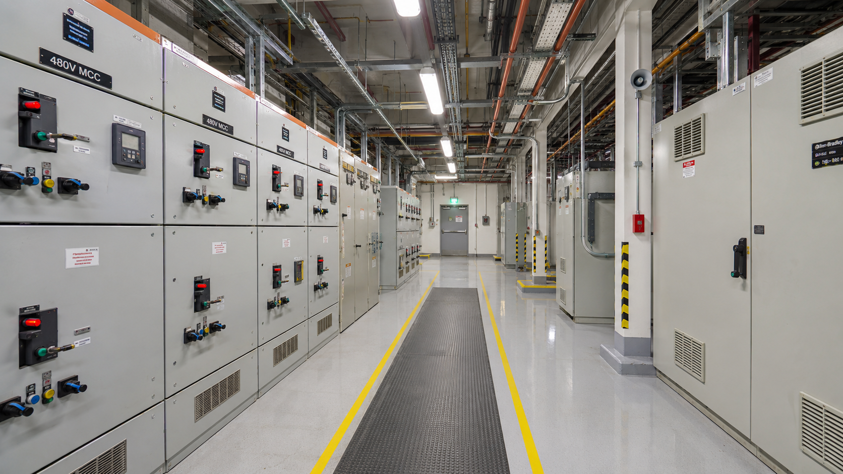 Salle de contrôle électrique